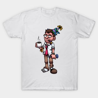 Man With Hangover After Party T-Shirt